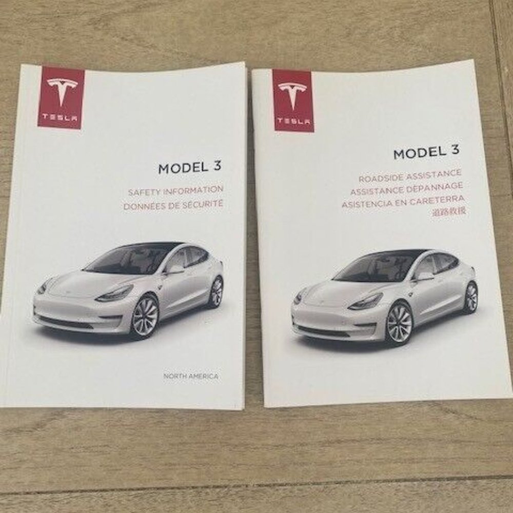 Tesla Model 3 Safety Information Booklet Manual 1129789-00-G OEM